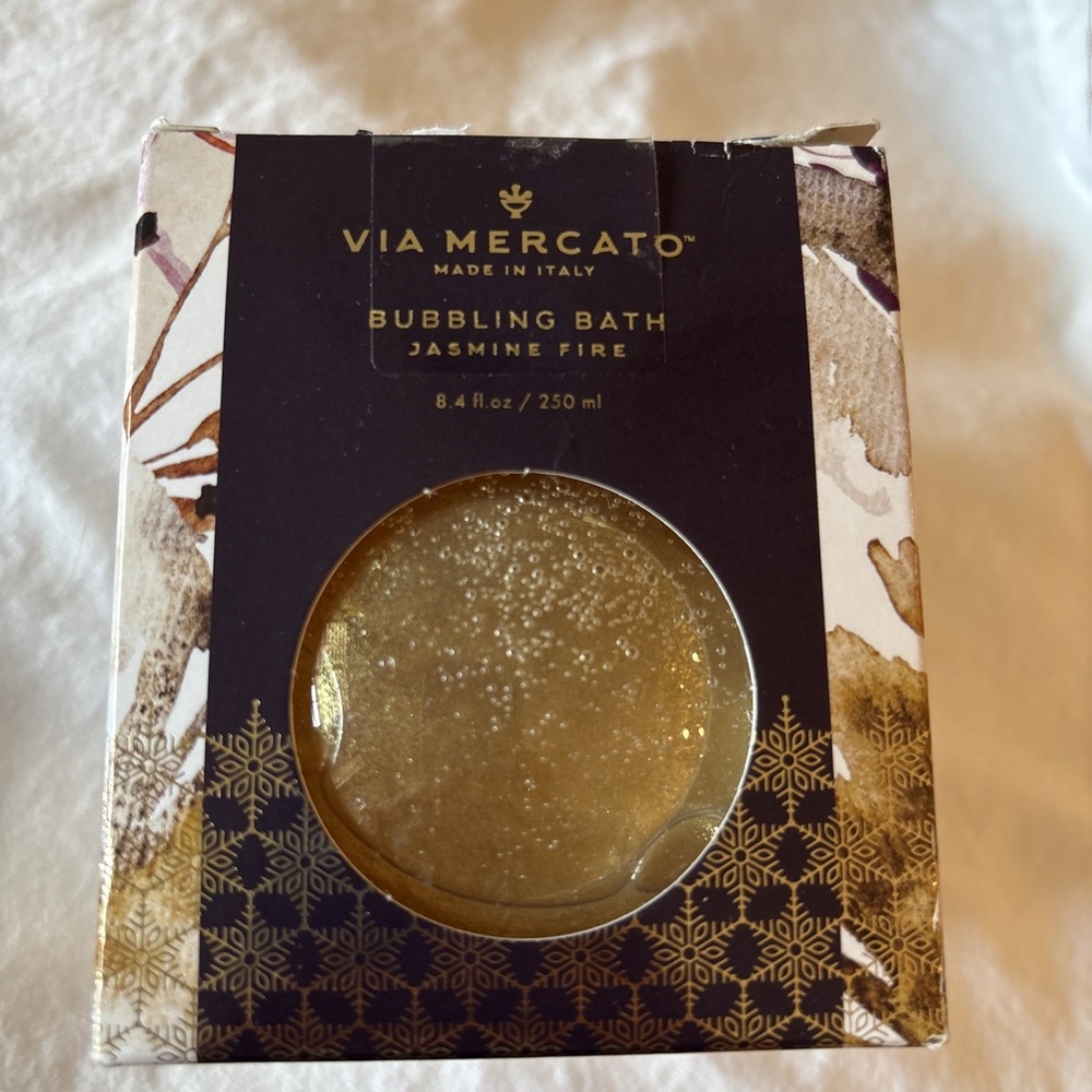Via Mercato Shimmering Bubble Bath "JASMINE FIRE" 8.4‎ oz